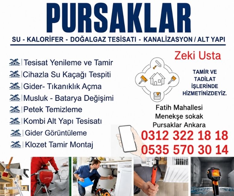Pursaklar Su Kaçak Tespiti